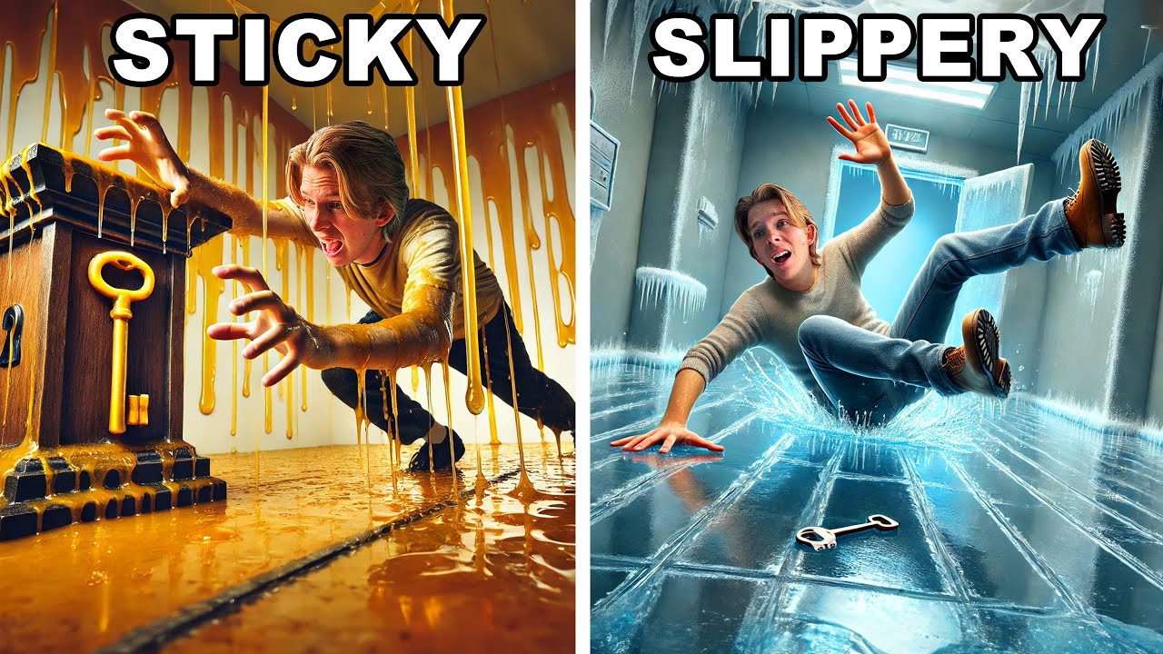 Trapped in Impossible Puzzle Boxes! *STICKY VS SLIPPERY*