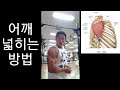 [한의빌더] 어깨 넓어지는 방법, 운동 팁