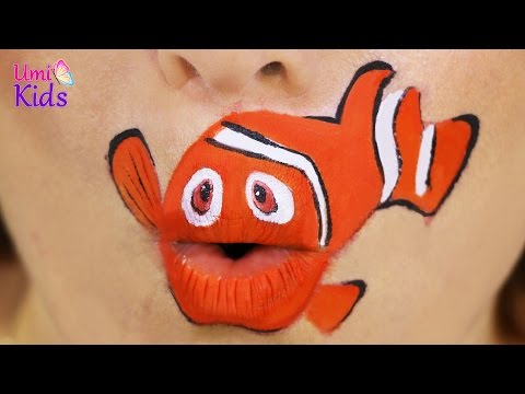 Kayıp Balık Nemo Makyajı | Dudak Sanatı | UmiKids Makyaj Videoları Video