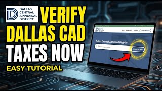 How to verify property taxes with Dallas CAD online - Easy Tutorial