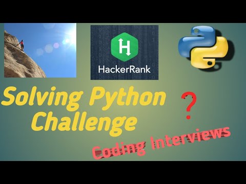 1 Python Problem Solving Python Challenge Prepare For Interviews Beginners Hacker Rank