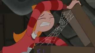Phineas and Ferb Save Summer -  Candace Overcomes Her Arachnophobia [CLIP]