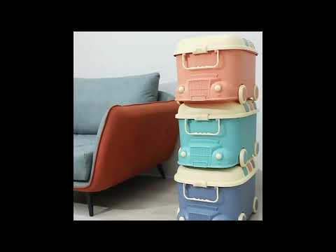 Gambar Stora Kotak Penyimpanan Dengan Roda Car 42.5x31x26 cm - Oranye