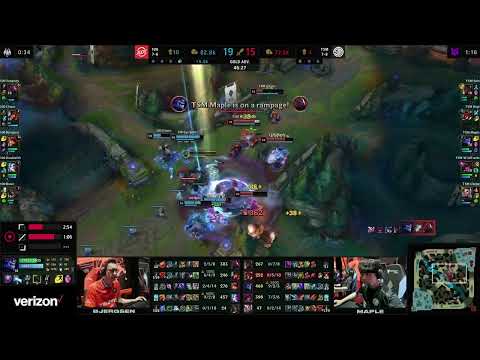 100T DOUBLELIFT DOING DPS - 100T VS TSM | #lcs