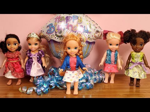 Anna's BIRTHDAY !  Elsa and Anna toddlers - JoJo Siwa themed party - cake - gifts