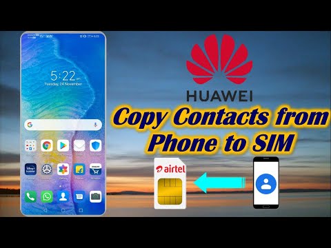 How to Copy Contacts from Phone to SIM in Huawei