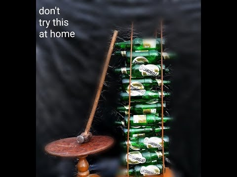 21 Beer  Bottle vs Hammer   |Beer bottle | don't try this at home  | BLACKHAT |