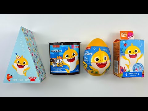 Satisfying Baby Shark Video | Funny Candy ASMR I Marshmallow Lollipop Surprise BoxSweets and Toys