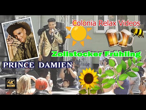 Köln / Cologne Zollstocker Frühlingsfest [4K Walk] Musik on Stage Prince Damien  Germany Deutschland