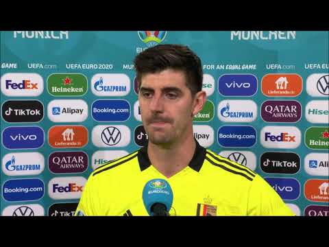 Belgium 1-2 Italy - Thibaut Courtois - Post-Match Interview - EURO 2020