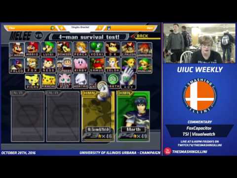 [Smashing Illini Weekly] Thor (Link) vs. Dart! (Marth) SSBM Singles