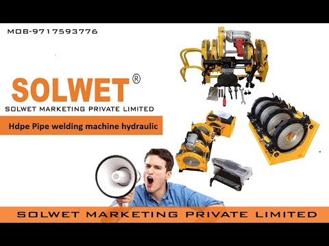 Semi automatic hydraulic butt fusion welding machine for hdp...
