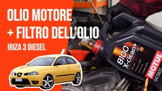 Youtube thumbnail of video "Cambio olio motore e filtro dell'olio IBIZA 3 1.4 TDI🛢"