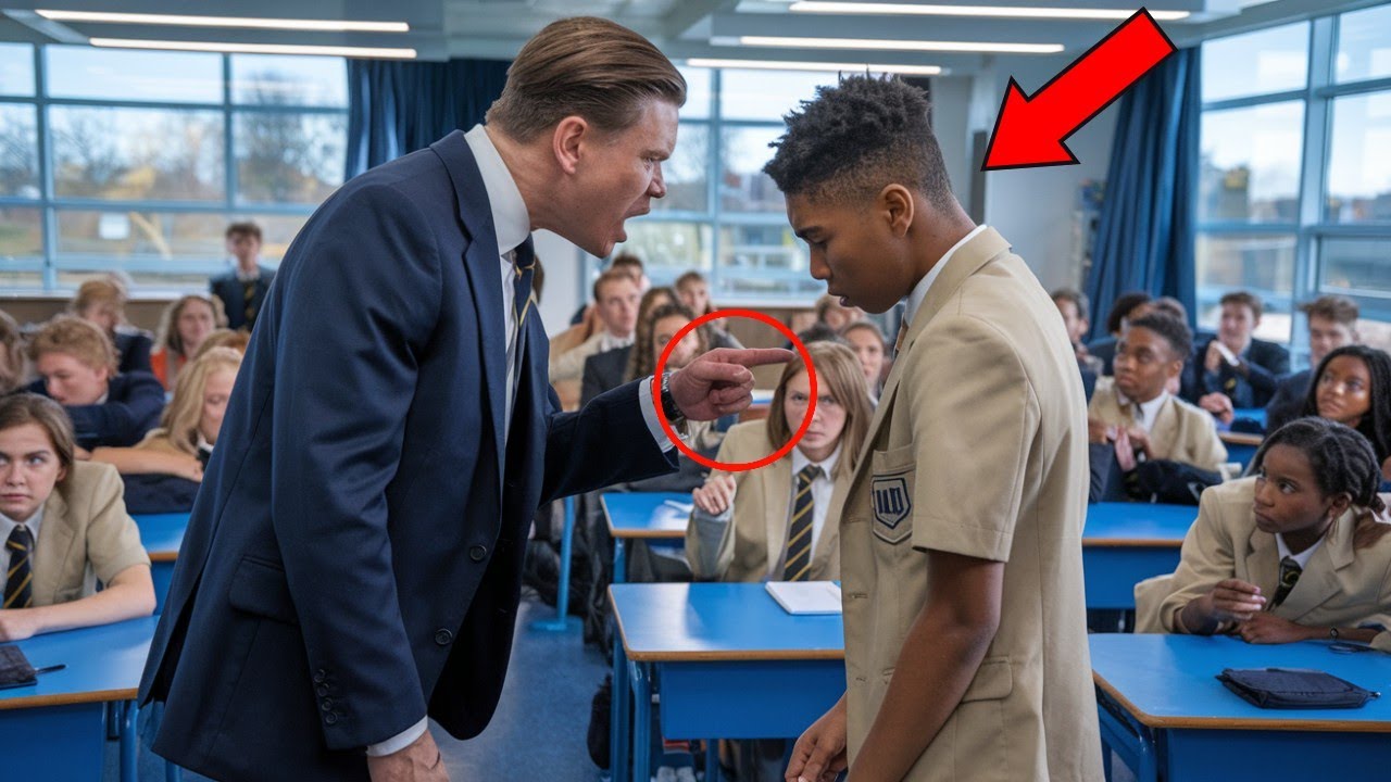 Teacher Expels Black Farm Kid—The Next Morning, His Grandfather’s Helicopter Lands at School!