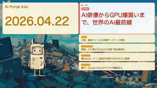 【世界AIニュース】AI俳優からGPU爆買いまで、世界のAI最前線【Bleep】