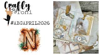 N is for Neutral soft vintage folio using Faded Memory Lane by 49 and market #abcapril2026
