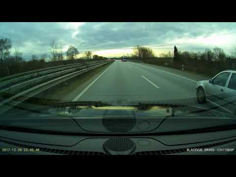Rücksichtsloser  Fahrer. Schleswig-Holstein, A7