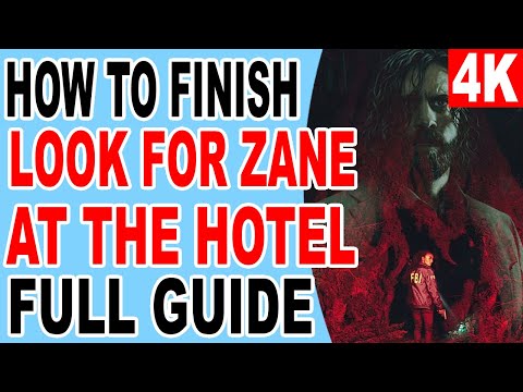Look For Zane at the Hotel - Alan Wake 2 2023 PS5 Console