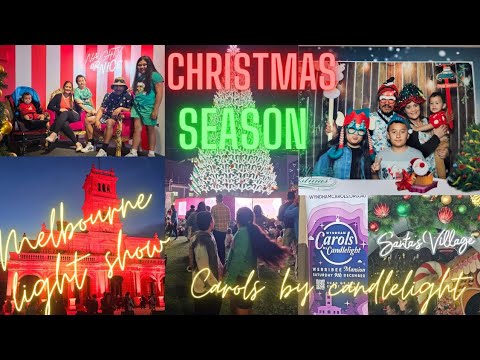 light show on the Yarra / Carols by candlelight 2023 #melbourne #christmas #family #memories