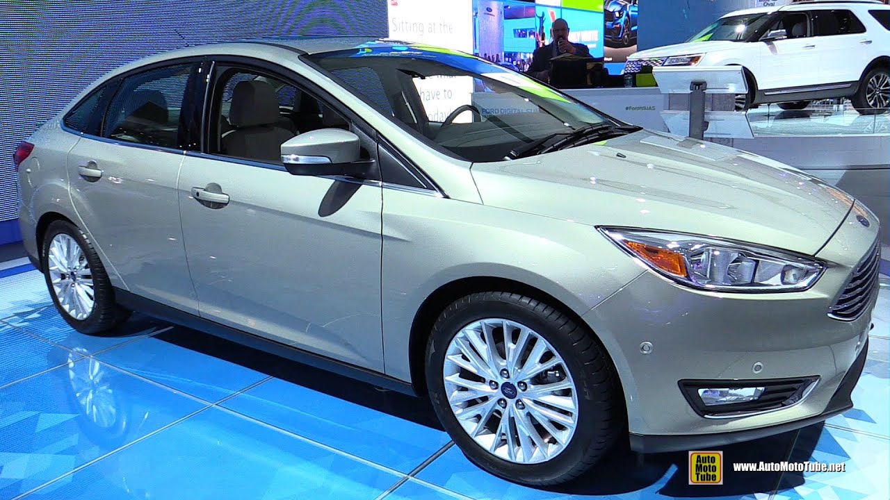 2015 Ford Focus Titanium Sedan - Exterior and Interior Walkaround - 2015 Detroit Auto Show