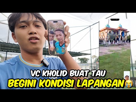 KHOLID'S VIDEO CALL TO LET YOU KNOW THE CURRENT CONDITIONS OF THE JNR SOCCER FIELD!!