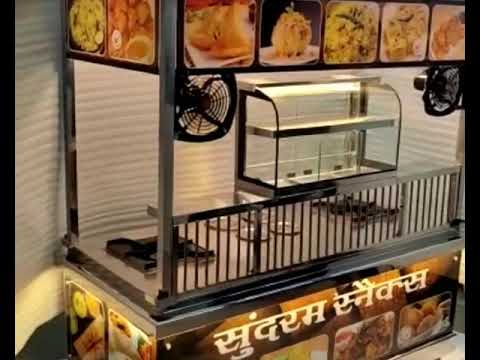 Stainless steel gol gappa chaat counter, for hotel,restauren...