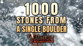 Valheim - How to farm for stone in the mountains