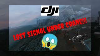 DJI FPV Drone : Lost signal under Crane!!!!!
