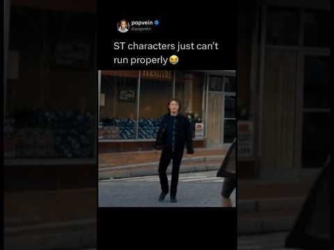Stranger Things characters just can't run properly 😭