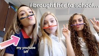 I Brought My YouTube Best Friend to School With Me...
