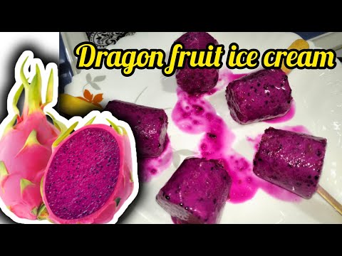 Dragon Fruit Ice Cream Recipe | ড্রাগন ফুট স্বাদ  ভালো না লাগলে এই ভাবে আইসক্রিম বানিয়ে ফেলুন