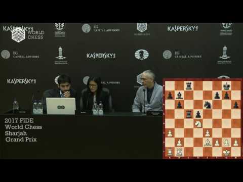 Round 5  Press conference with Salem Saleh and Hou Yifan