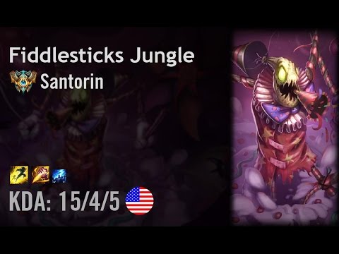 Fiddlesticks Jungle vs Evelynn - Santorin - NA Challenger Patch 6.9