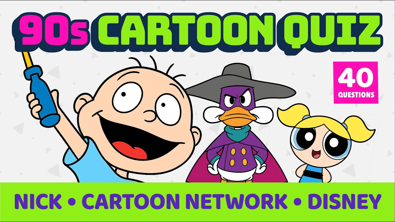 90s Cartoon Trivia Quiz – Nick, Cartoon Network & Disney | 40 Questions