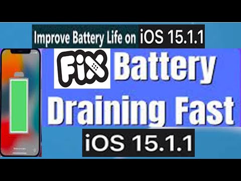 iOS 15.1.1 Battery Draining Fast On iPhone  How to Fix iPhone Battery Draining Fast After iOS 15.1.1
