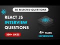Top 30 ReactJs Interview Questions Toughness Level Experienced Level