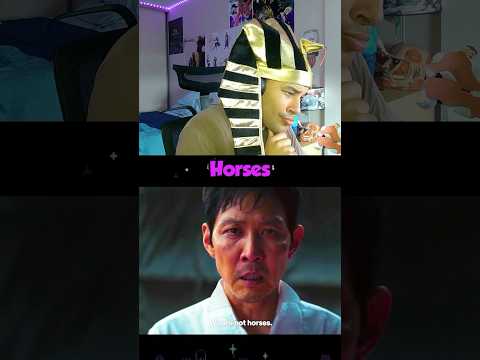 Bro did “We Are Not Horses… We Are Humans!” 🦑🐎