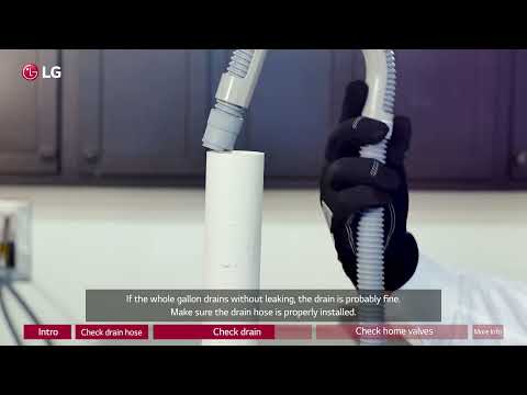 [LG Front Load Washers] Identifying & Fixing A Leak From Your LG Washer Drain Hose or Home Valves