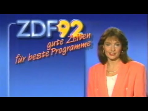 08.12.1991 ZDF Sendeschluss und danach 30 Minuten Trailer und Vorschauen auf das Programm 1992