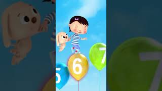 1-10 Balloon 🎈🔢 #LBB #Short #Numbersong