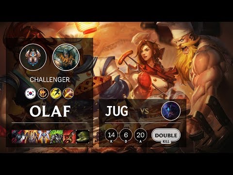 Olaf Jungle vs Rek'Sai - KR Challenger Patch 10.7