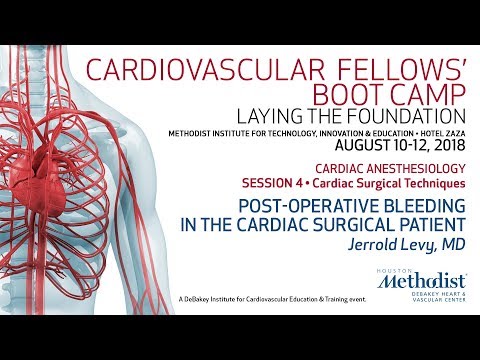 Post-operative Bleeding in the Cardiac Surgical Patient (Jerrold Levy, MD)