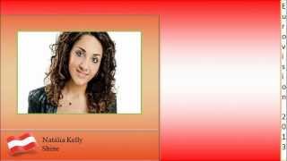 Eurovision 2013 Austria - Natália Kelly - Shine (Lyrics)