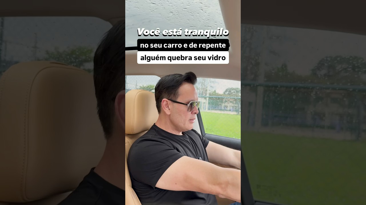 Você está tranquilo no seu carro e de repente alguém quebra o seu vidro