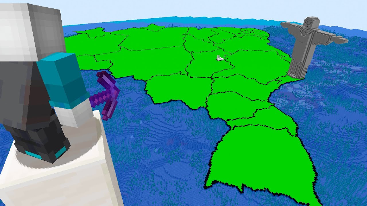EU CONSTRUÍ O BRASIL NO MINECRAFT
