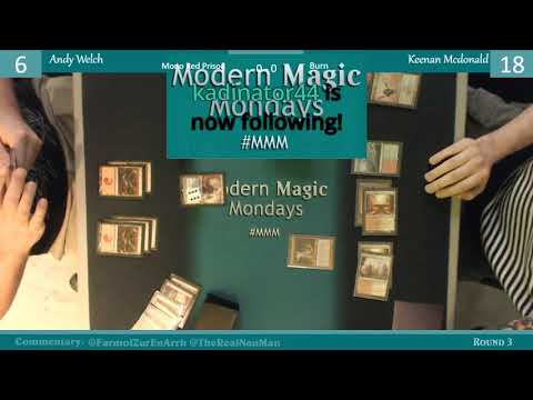 Modern Magic Mondays 11/27 Round 3 Mono Red Prison vs Burn