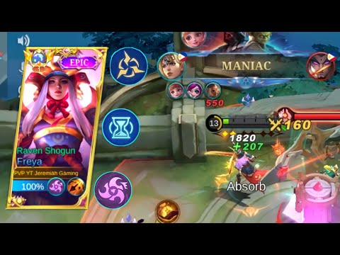 THIS IS WHY FREYA ALWAYS MANIAC OR SAVAGE BECAUSE OF THIS EMBLEM SET'S (FREYA BEST BUILD 2023) MLBB