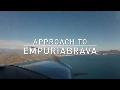 Approach to Empuriabrava - LEAP RWY 35