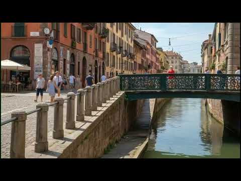 I Navigli riaperti a Milano in un video realizzato da Lorenzo Marra con l'intelligenza artificiale