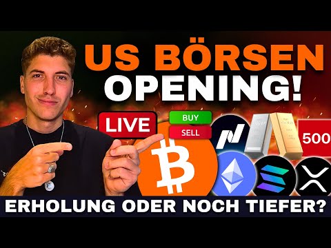 🔴 Bitcoin & Krypto Live Trading: US Börsenstart - Das passiert JETZT! 🚨